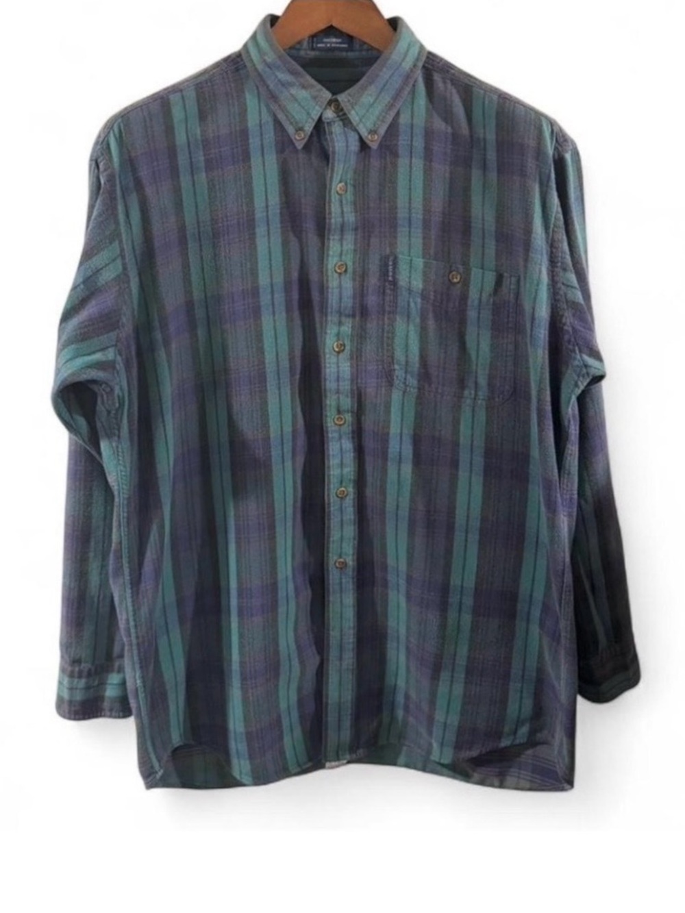 Vintage Chaps Ralph Lauren Plaid Button-Up Shirt Size Men’s Large